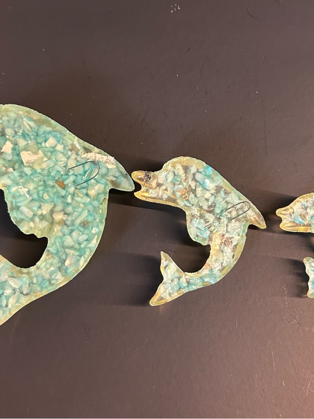 Vintage Lucite Dolphin Wall Art - Set of 3 - Picture 8 of 10
